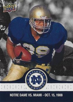 2017 Upper Deck Notre Dame 1988 Champions - Blue #43 Braxston L. Banks Gives Irish the Lead Front