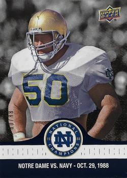 2017 Upper Deck Notre Dame 1988 Champions - Blue #66 Dee-Fense! Front