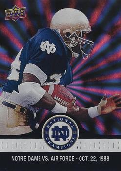 2017 Upper Deck Notre Dame 1988 Champions - Blue Pattern Rainbow #52 Mark Green Opens the Scoring Front