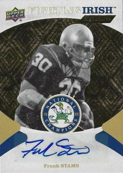 2017 Upper Deck Notre Dame 1988 Champions - Fighting Irish Signatures #FIS-FS Frank Stams Front