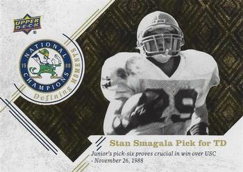 2017 Upper Deck Notre Dame 1988 Champions - Defining Moments #DM-17 Stan Smagala Pick for TD Front