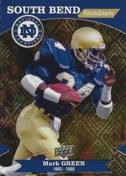 2017 Upper Deck Notre Dame 1988 Champions - South Bend Standouts #SBS-6 Mark Green Front