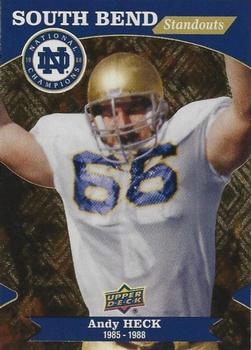 2017 Upper Deck Notre Dame 1988 Champions - South Bend Standouts #SBS-12 Andy Heck Front