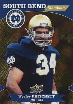 2017 Upper Deck Notre Dame 1988 Champions - South Bend Standouts #SBS-13 Wesley Pritchett Front