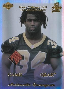 1999 Collector's Edge First Place - Rookie Game Gear Previews #RG5 Ricky Williams Front