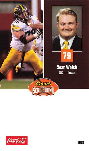2018 Senior Bowl #NNO Sean Welsh Front