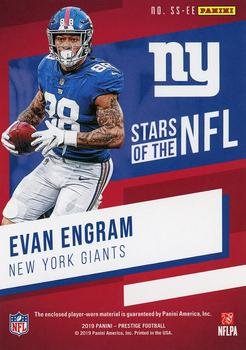 2019 Panini Prestige - Stars of the NFL #SS-EE Evan Engram Back