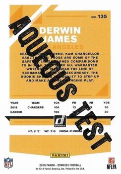 2019 Donruss - Aqueous Test #135 Derwin James Back