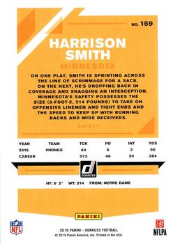 2019 Donruss - Season Stat Line #159 Harrison Smith Back