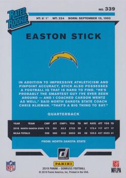 2019 Donruss - Season Stat Line #339 Easton Stick Back