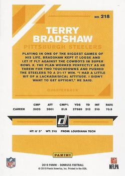 2019 Donruss - Jersey Number #218 Terry Bradshaw Back