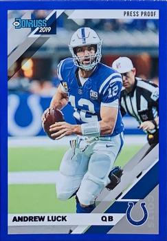 2019 Donruss - Press Proof Blue #114 Andrew Luck Front