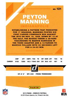 2019 Donruss - Press Proof Blue #121 Peyton Manning Back
