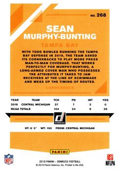 2019 Donruss - Press Proof Blue #268 Sean Murphy-Bunting Back