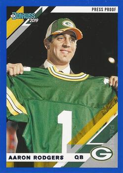 2019 Donruss - Press Proof Blue #98V Aaron Rodgers Front