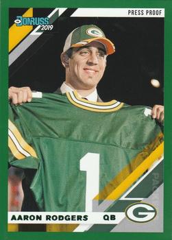 2019 Donruss - Press Proof Green #98V Aaron Rodgers Front