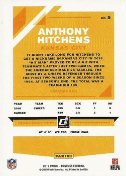2019 Donruss - Press Proof Red #5 Anthony Hitchens Back