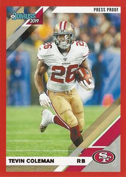 2019 Donruss - Press Proof Red #20 Tevin Coleman Front