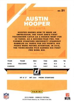 2019 Donruss - Press Proof Red #21 Austin Hooper Back