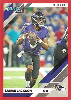 2019 Donruss - Press Proof Red #25 Lamar Jackson Front