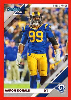 2019 Donruss - Press Proof Red #140 Aaron Donald Front