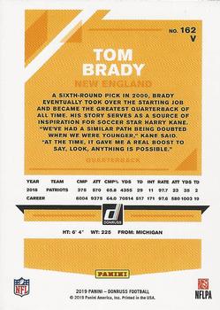 2019 Donruss - Press Proof Red #162V Tom Brady Back