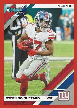 2019 Donruss - Press Proof Red #181 Sterling Shepard Front