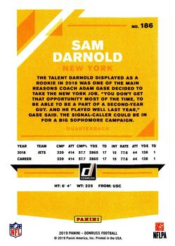 2019 Donruss - Press Proof Red #186 Sam Darnold Back