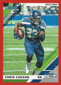 2019 Donruss - Press Proof Red #228 Chris Carson Front