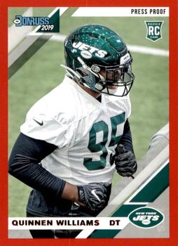 2019 Donruss - Press Proof Red #253 Quinnen Williams Front
