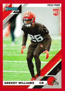 2019 Donruss - Press Proof Red #272 Greedy Williams Front