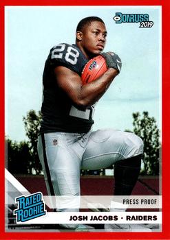 2019 Donruss - Press Proof Red #308 Josh Jacobs Front