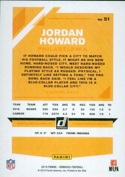 2019 Donruss - Press Proof Yellow #51 Jordan Howard Back