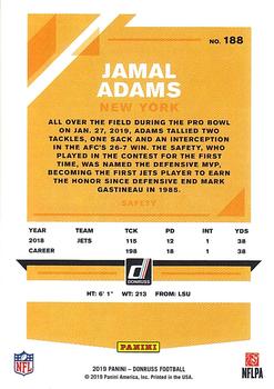 2019 Donruss - Press Proof Yellow #188 Jamal Adams Back