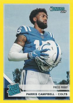 2019 Donruss - Press Proof Yellow #315 Parris Campbell Front