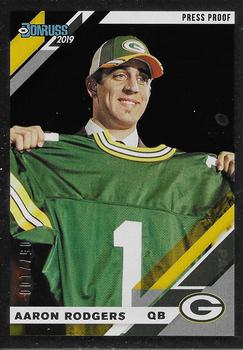 2019 Donruss - Press Proof Silver #98V Aaron Rodgers Front