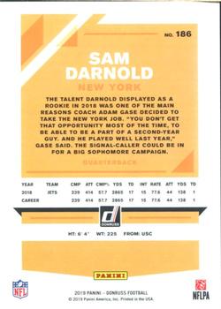 2019 Donruss - Press Proof Silver #186 Sam Darnold Back