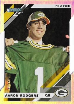 2019 Donruss - Press Proof Silver Die Cut #98V Aaron Rodgers Front