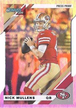 2019 Donruss - Press Proof Silver Die Cut #220 Nick Mullens Front