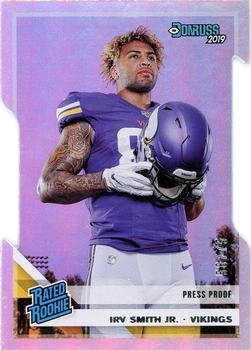 2019 Donruss - Press Proof Silver Die Cut #324 Irv Smith Jr. Front