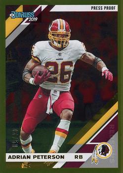 2019 Donruss - Press Proof Gold #250 Adrian Peterson Front