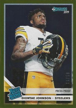 2019 Donruss - Press Proof Gold #327 Diontae Johnson Front
