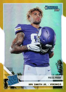 2019 Donruss - Press Proof Gold Die Cut #324 Irv Smith Jr. Front