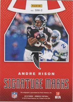 2019 Donruss - Signature Marks Red #SM-2 Andre Rison Back