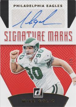 2019 Donruss - Signature Marks Red #SM-41 Mike Golic Front