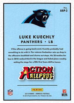 2019 Donruss - Action All-Pros #AAP-2 Luke Kuechly Back