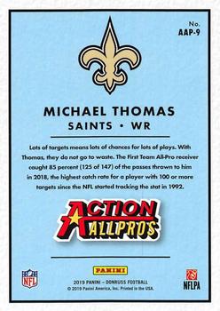 2019 Donruss - Action All-Pros #AAP-9 Michael Thomas Back