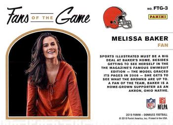 2019 Donruss - Fans of the Game #FTG-3 Melissa Baker Back