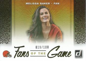 2019 Donruss - Fans of the Game Holo #FTG-3 Melissa Baker Front