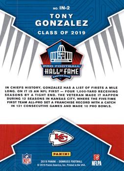 2019 Donruss - Inducted #IN-2 Tony Gonzalez Back